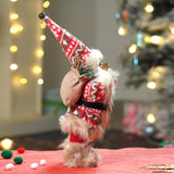 12 inches Red & Olive Snowflakes Santa, Christmas Home and Table Decor