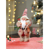 12 inches Red & Olive Snowflakes Santa, Christmas Home and Table Decor