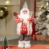 24 inches/2feet Red Polka Dot Cardigan Santa, Christmas Home and Table Decor