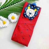 LSB Red White Themed Christmas Ankle Socks For Kids-Set Of 5 Pcs