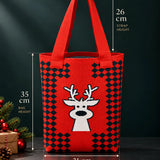 LSB Reindeer Face, Woven Christmas Tote Bag