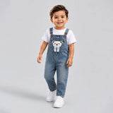 LSB Blue-Leg Bear Denim Dungaree for Toddlers and Kids (No T-Shirt Included)