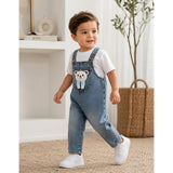 LSB Blue-Leg Bear Denim Dungaree for Toddlers and Kids (No T-Shirt Included)