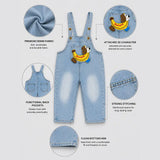 LSB Banana Doggy Denim Dungaree for Toddlers and Kids (No T-Shirt Included)