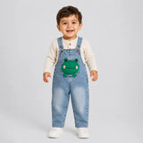 LSB Froggy Denim Dungaree for Toddlers and Kids (No T-Shirt Included)