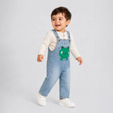 LSB Froggy Denim Dungaree for Toddlers and Kids (No T-Shirt Included)