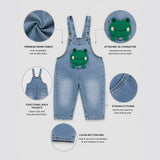 LSB Froggy Denim Dungaree for Toddlers and Kids (No T-Shirt Included)