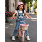 LSB Blushing Panda Face Denim Dungaree for Toddlers and Kids (No T-Shirt Included)