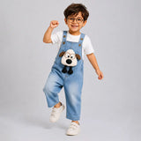 LSB Specs Puppy Denim Dungaree for Toddlers and Kids (No T-Shirt Included)