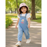 LSB Stripes Cappy Denim Dungaree for Toddlers and Kids (No T-Shirt Included)