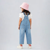 LSB Stripes Cappy Denim Dungaree for Toddlers and Kids (No T-Shirt Included)