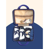 LSB 19 pcs Royal Blue Bow Teddy Birthday Gift Hamper set for Baby with travelling suitcase