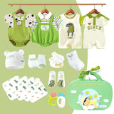 LSB 20 pcs Green Dream Big Baby Birthday Gift Hamper set for Baby with travelling suitcase