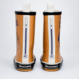 LSB Mr.Bear Brown, Flexible Rubber Rain Gumboots for Toddlers & Kids