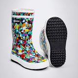 LSB Ms. Brush Brooks, flexible Rubber Rain Gumboots for Toddlers & Kids