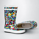LSB Ms. Brush Brooks, flexible Rubber Rain Gumboots for Toddlers & Kids