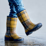 LSB Ms. Chestnut Square, Flexible Rubber Rain Gumboots for Adults
