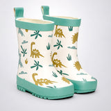 LSB Mr. Dash T-Rex, flexible Rubber Rain Gumboots for Toddlers & Kids