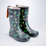 LSB Mr.Dino Rex, flexible Rubber Rain Gumboots for Toddlers & Kids