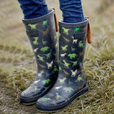 LSB Mr.Dino Rex, flexible Rubber Rain Gumboots for Toddlers & Kids