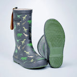 LSB Mr.Dino Rex, flexible Rubber Rain Gumboots for Toddlers & Kids