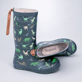 LSB Mr.Dino Rex, flexible Rubber Rain Gumboots for Toddlers & Kids