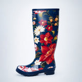LSB Ms. Iris Jolie, Flexible Rubber Rain Gumboots for Adults