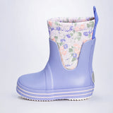 LSB Ms. Lavendar Taylor, flexible Rubber Rain Gumboots for Toddlers & Kids