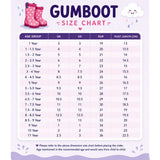 LSB Mr.Letter Bold, flexible Rubber Rain Gumboots for Toddlers & Kids