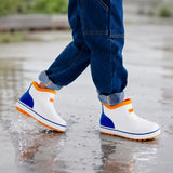 LSB Mr. Max Tyson, Colorblock ankle length flexible Rubber Rain Gumboots for toddlers & Kids