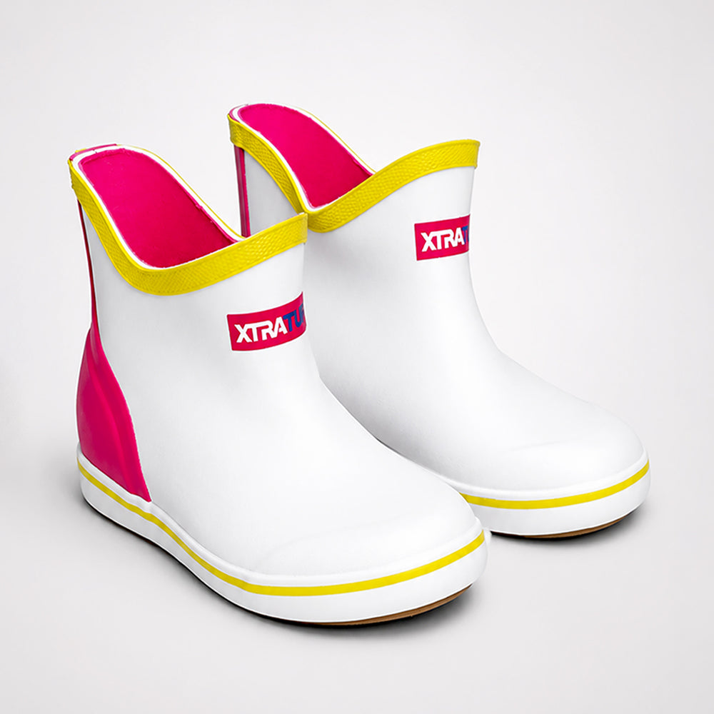 LSB Ms. Mia Tyson, Colorblock ankle length flexible Rubber Rain Gumboots for toddlers & Kids