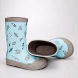 LSB Mr.Neptune Shell, flexible Rubber Rain Gumboots for Toddlers & Kids