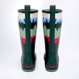 LSB Ms. Olive Moss, Flexible Rubber Rain Gumboots for Adults