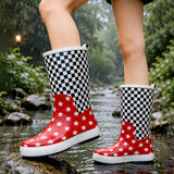 LSB Ms. Starry Presley, Flexible Rubber Rain Gumboots for Kids