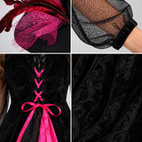 LSB Black & Pink Witch Adult Halloween Costume Fancy Dress Up