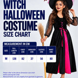 LSB Black & Pink Witch Adult Halloween Costume Fancy Dress Up