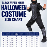 LSB Black Viper Ninja, Kids Halloween Costume Fancy Dress Up