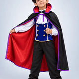 LSB Black & Blue Coat Vampire, Kids Halloween Costume Fancy Dress Up