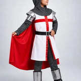 LSB Medieval Crusader Knight Boys, Kids Halloween Costume Fancy Dress Up