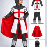 LSB Medieval Crusader Knight Boys, Kids Halloween Costume Fancy Dress Up