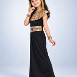 LSB Black & Gold Egyptian Pharaoh Girl, Kids Halloween Costume Fancy Dress Up