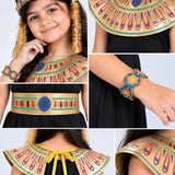 LSB Black & Gold Egyptian Pharaoh Girl, Kids Halloween Costume Fancy Dress Up