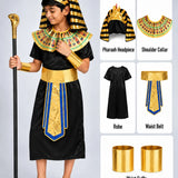 LSB Black & Gold Egyptian Pharaoh Boy, Kids Halloween Costume Fancy Dress Up