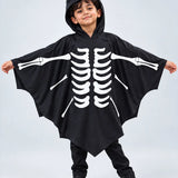 LSB Luminous Ghost Bat cape style Cloak, Kids Halloween Costume Fancy Dress Up
