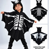 LSB Luminous Ghost Bat cape style Cloak, Kids Halloween Costume Fancy Dress Up