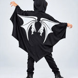 LSB Luminous Ghost Bat cape style Cloak, Kids Halloween Costume Fancy Dress Up