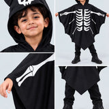 LSB Luminous Ghost Bat cape style Cloak, Kids Halloween Costume Fancy Dress Up