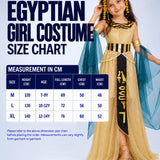 LSB Gold & Green Egyptian Girl, Kids Halloween Costume Fancy Dress Up
