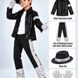 LSB King of Pop, Kids Halloween Costume Fancy Dress Up
