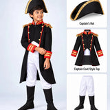 LSB Black & Red Pirate Captain, Kids Halloween Costume Fancy Dress Up